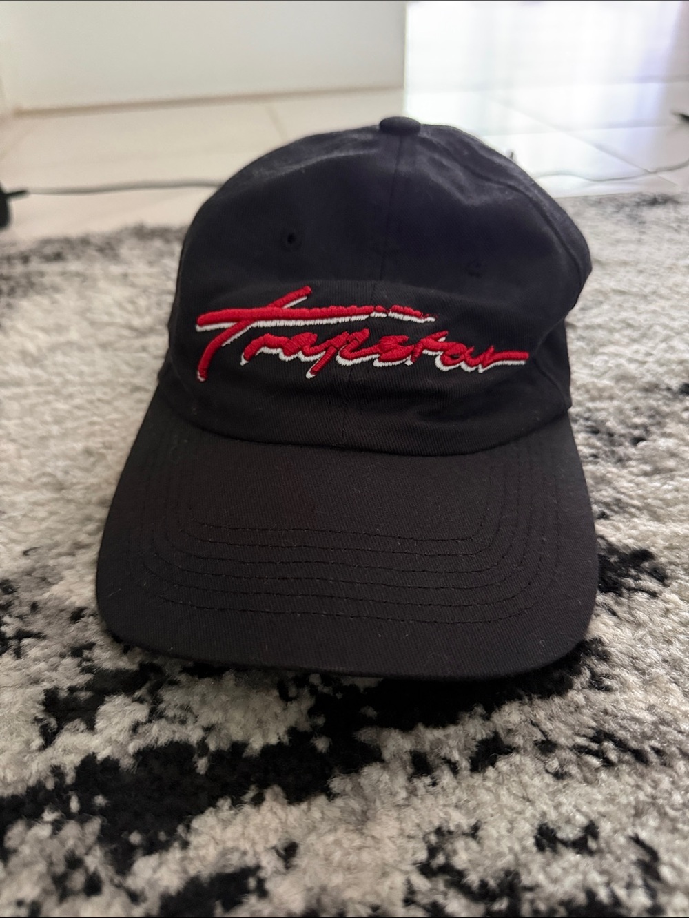 Black TRAPSTAR LONDON Embroidered Baseball Cap